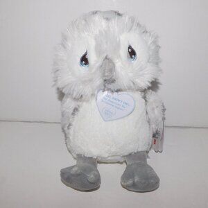 Aurora Precious Moments 2017 Nigel Snow Owly 8" Plush Stuffed Toy New w Tag
